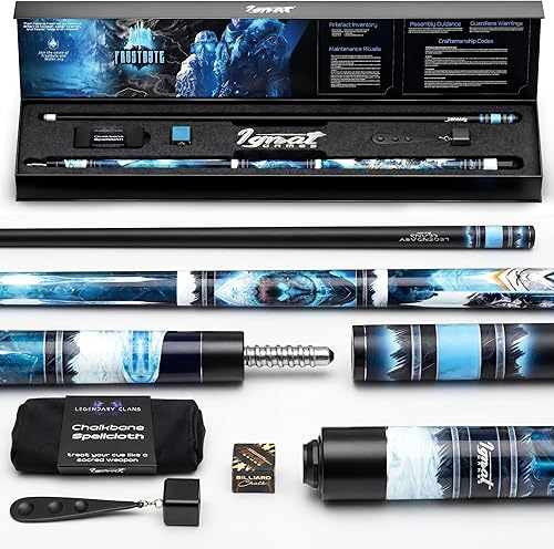 Miniatura 10 de IgnatGames Premium Pool Cue Stick – 58" 2-Piece, 19oz Canadian Maple Cue with 12.5mm AirStrike Shaft, Premium Case & Accessories