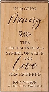 LifeSong Milestones Custom Engraved Wooden Handcrafted Cremation Urn Box for Human Adult Ashes for Loved One- Medium Urn for Funeral Service, Keepsake, or Decorative Urn Boxes | (Maple, 100 cu. in.)