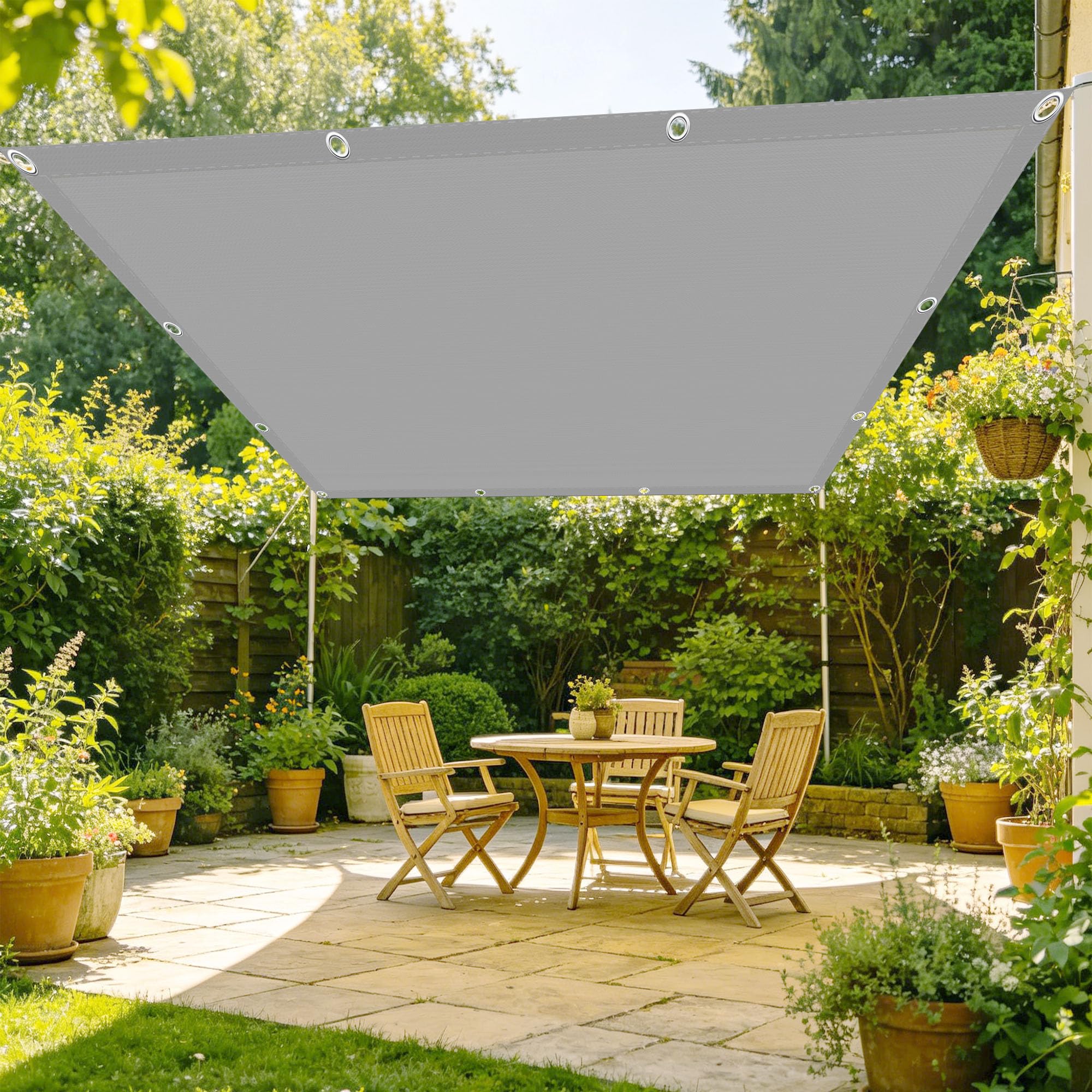 Voile d'ombrage 100x360 rectangulaire imperméable extérieur jardin balcon