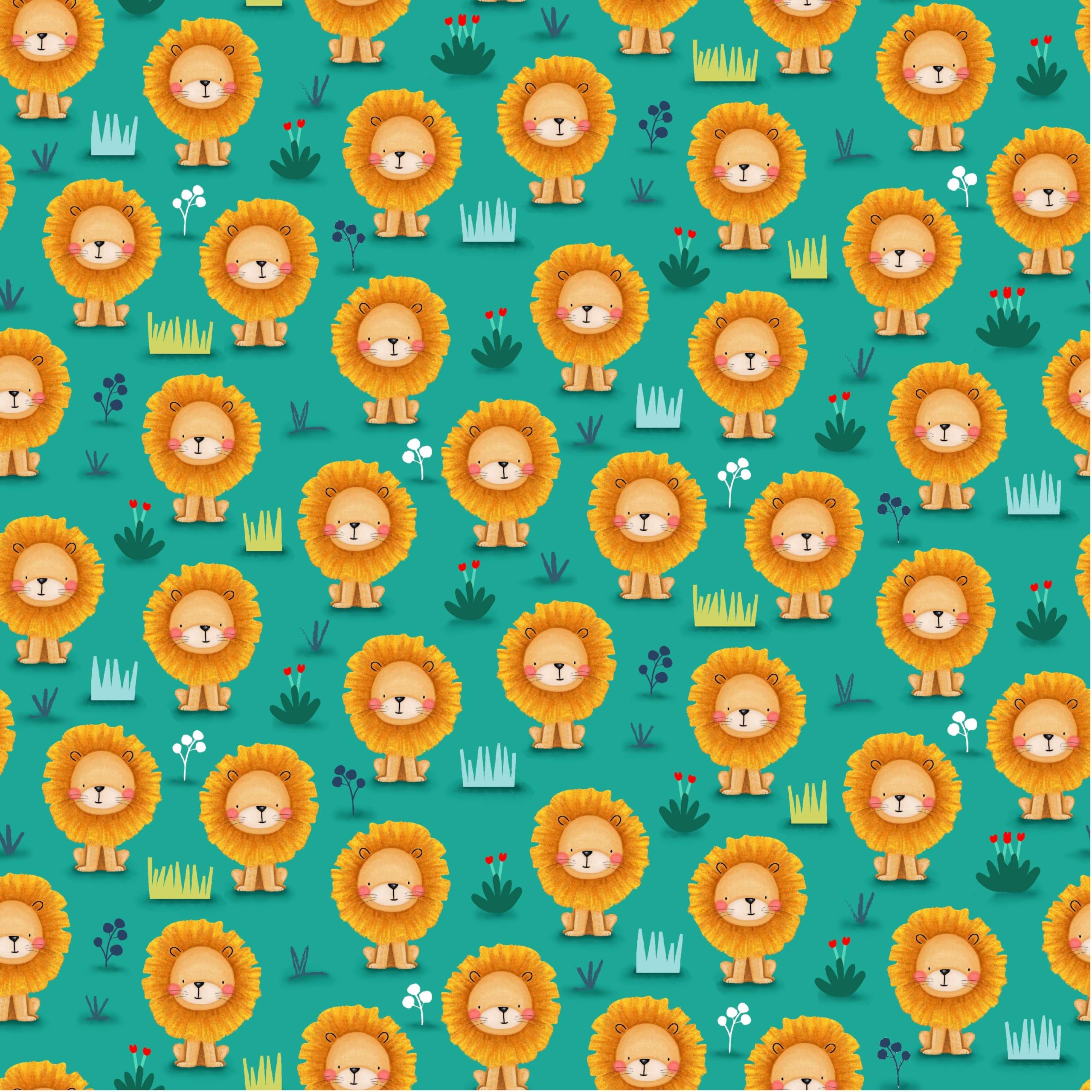 Michael Miller Fabric, Cotton, Teal, 15 Yard Bolt