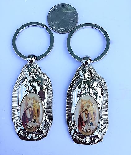 Miniatura 2 de 12 PCS Favors Virgen de Guadalupe Primera Comunión "Boy -recuerdos de mi bautizoprimera comunion-llaveros de nino