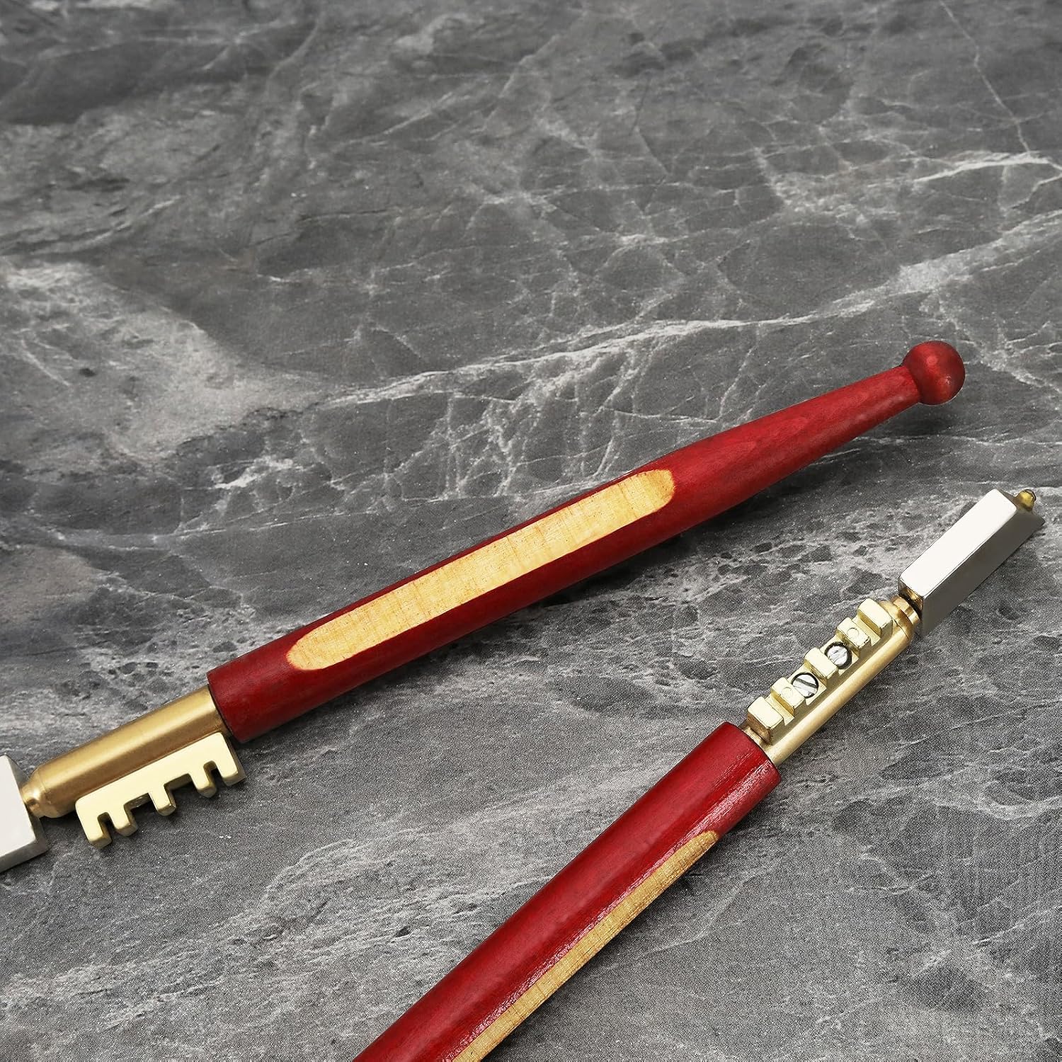 2pcs Diamond Tip Glass Cutter Glass Cutting Tool Wood Handle Glass Cutter Window Mirror Glazing Cutting Tool for Glass/Tiles/Mirror/Mosaic