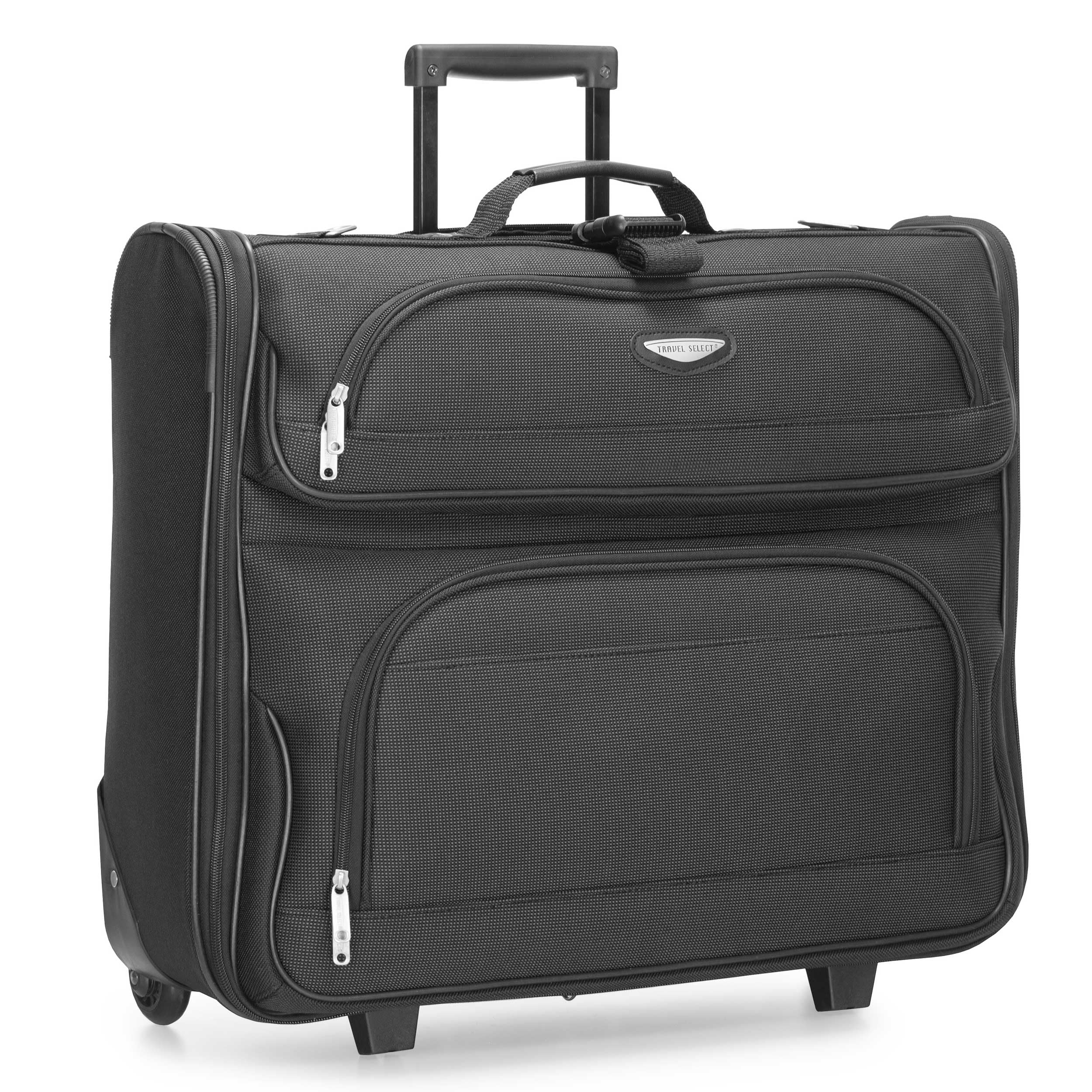 Travel Select Amsterdam Business Rolling Garment Bag, Softside Expandable Rolling 2-Wheeled Suit Carrier, Gray, One Size