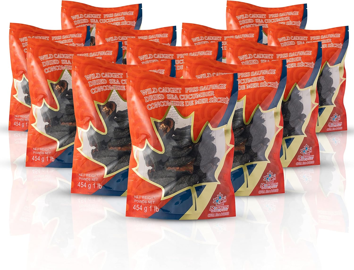 ROSALYN Premium Deep Sea Atlantic Canada Wild Caught Sea Cucumber Dried (大西洋野生捕捞干海参) Canadian