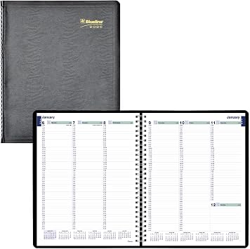 Blueline 2025 Plan & LinkTM Essential Weekly Planner, Appointment Book, 12 Months, January to December, 11" x 9.0625", Black C5950.81T-25
