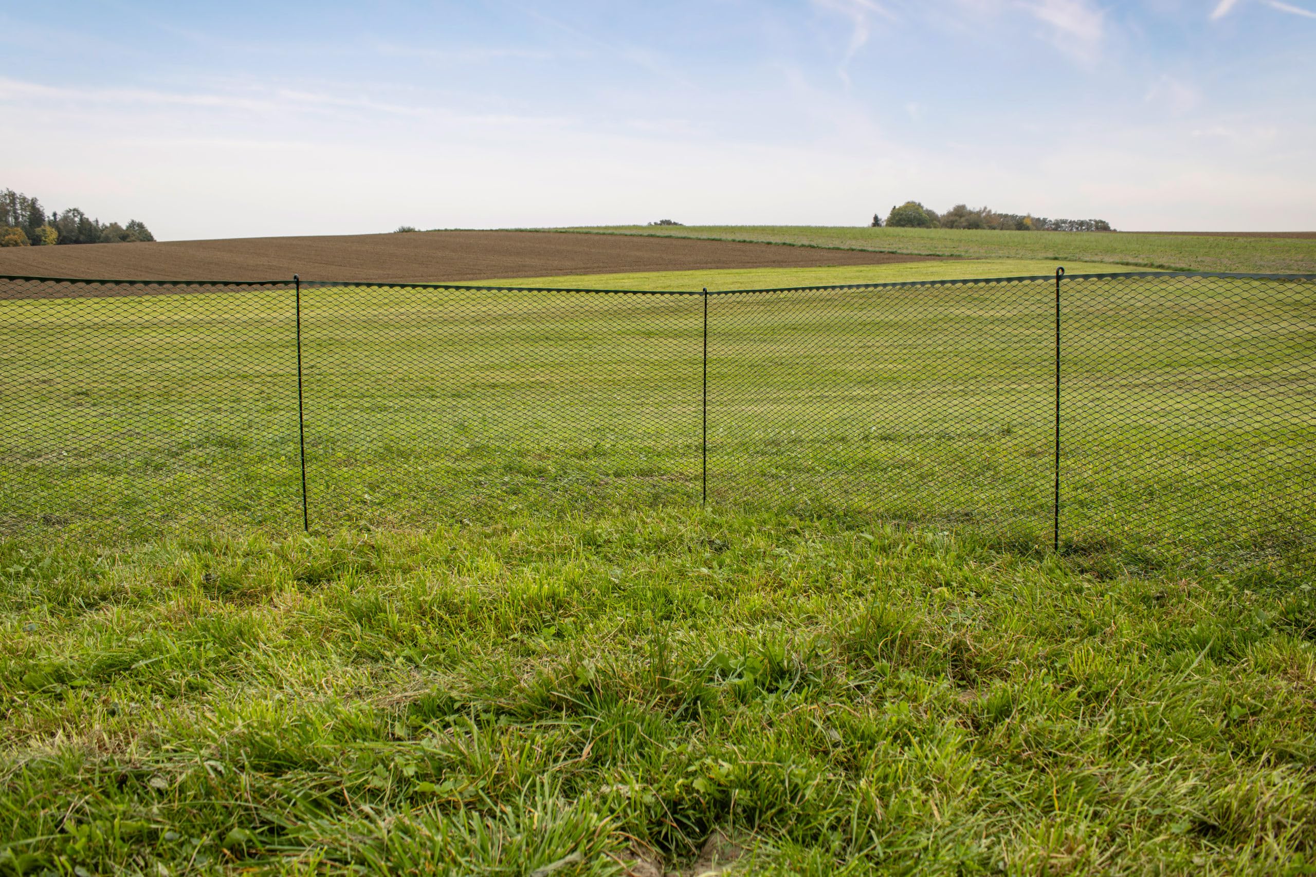 Kerbl Hobbyfarming Cerca Universal MultiFence, Cerca para Aves de Corral, Cerca para gallinas, 25m x 90cm, plástico, para Aves de Corral, Pollos, Cerca móvil, instalación rápida