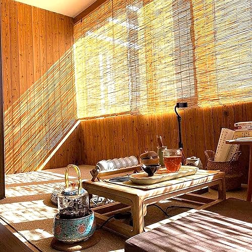 Miniatura 2 de Persianas de bambú enrollables de bambú, persianas de bambú para ventanas, persianas enrollables de bambú para exteriores, cortinas de bambú para
