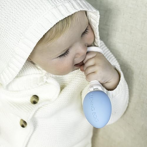 Miniatura 9 de The Teething Egg and Grippie Stick – Juguetes para la dentición para el desarrollo del bebé de 3, 4, 6, 12 hasta 18 meses de edad, juguetes