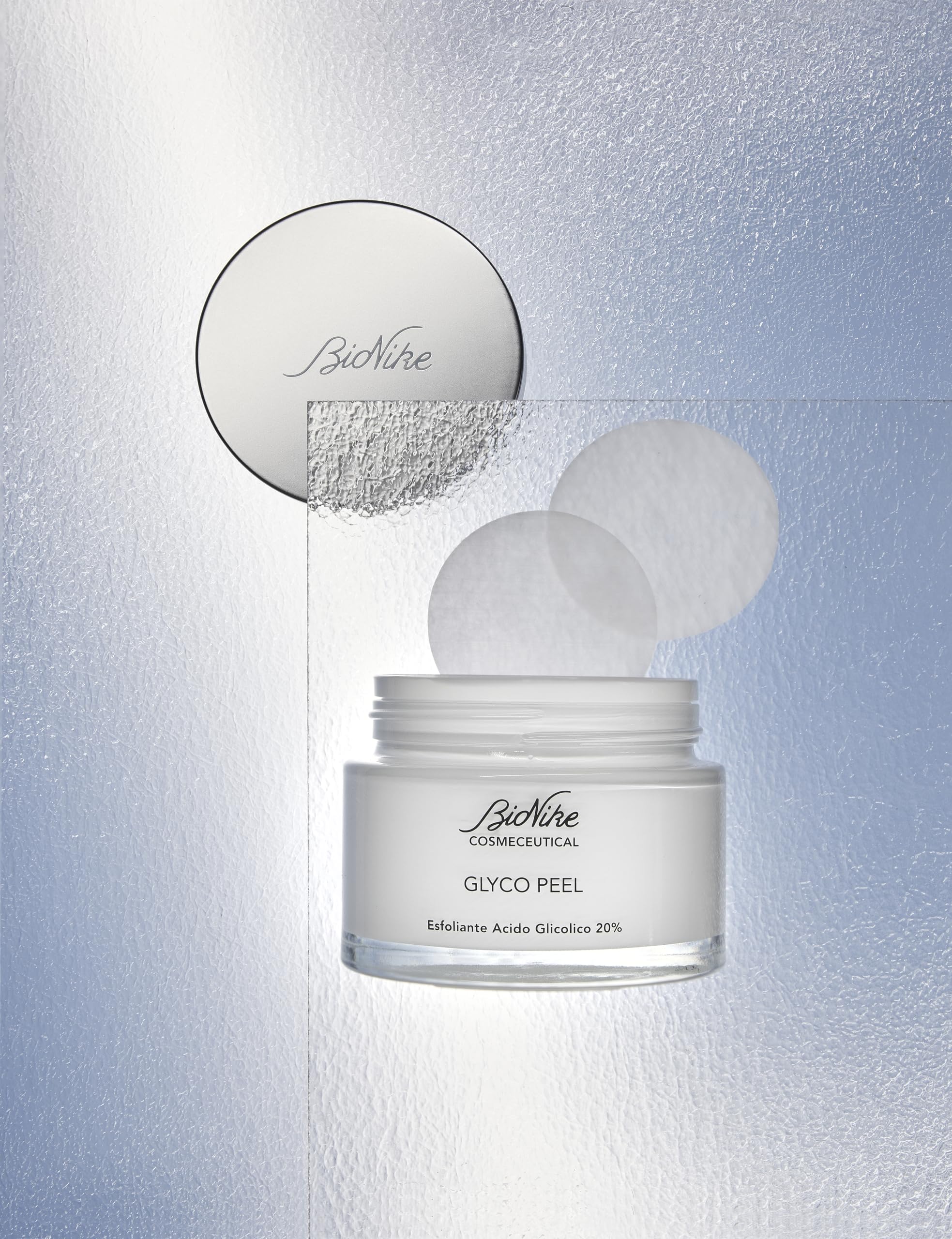 BioNike Cosmeceutical GLYCO PEEL złuszczający kwas glikolowy 20%, 50 płatków