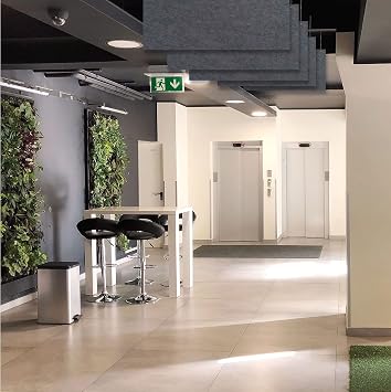 Versare Hanging SoundSorb Acoustic Baffles | Sound Dampening Material | Ceiling-Hung | Modern Design | 12 x 24 Beige SoundSorb Panels