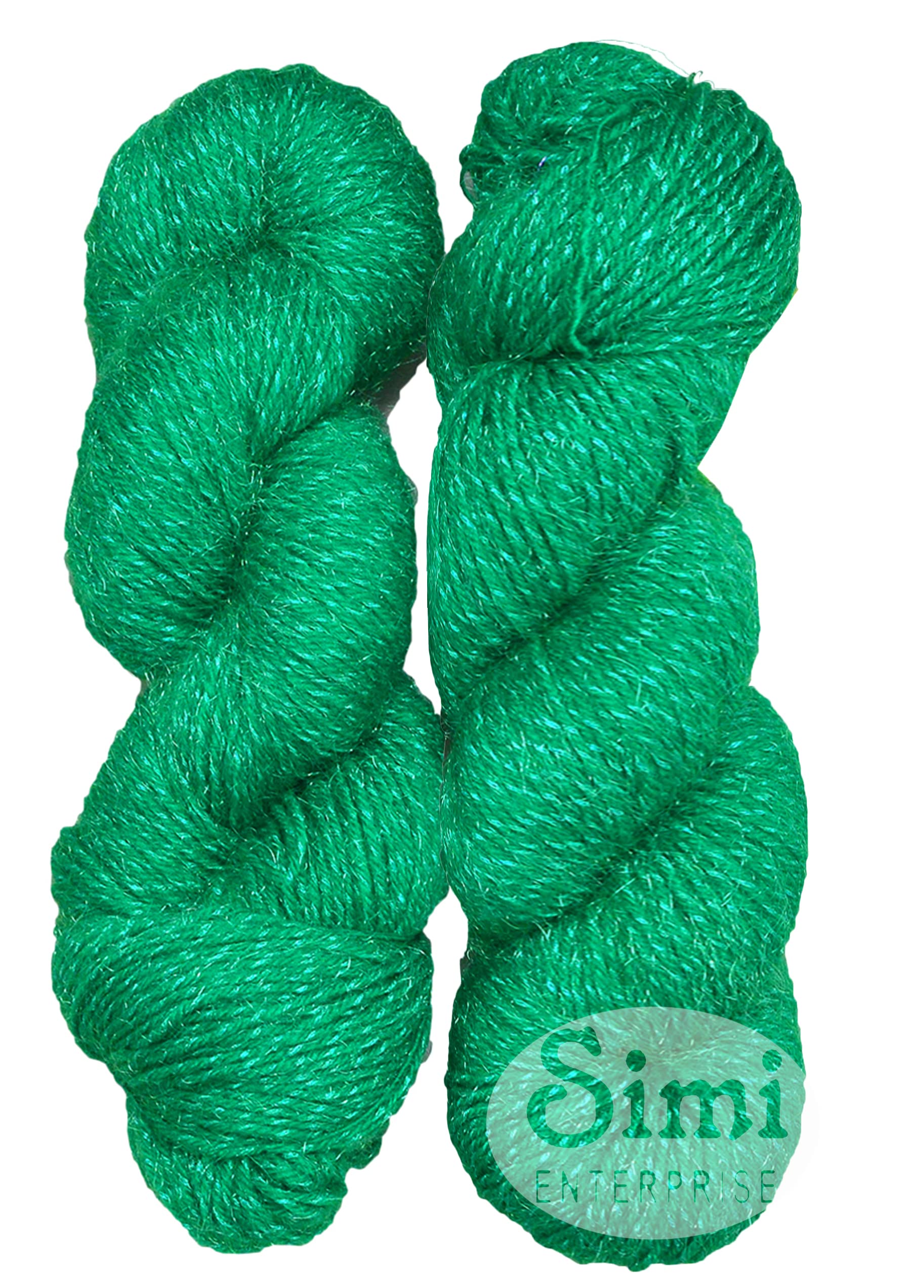 SIMI Enterprise Charming S/M Green (200 gm) Wool Hank Hand Knitting Wool/Art Craft Soft Fingering Crochet Hook Yarn, Needle Knitting Yarn Thread Dyer