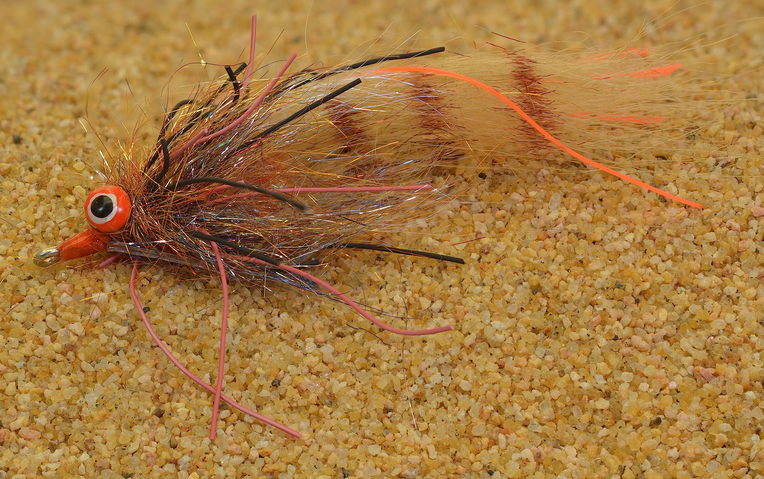 3 Flies - Redfish Crack Fishing Fly Tied on Mustad Fly Hook #2