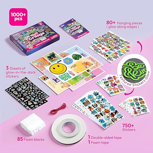 Miniatura 4 de Klever Kits Jova - Collage de pared que brilla en la oscuridad para decoración de habitación, póster de bricolaje para adolescentes y adolescentes,