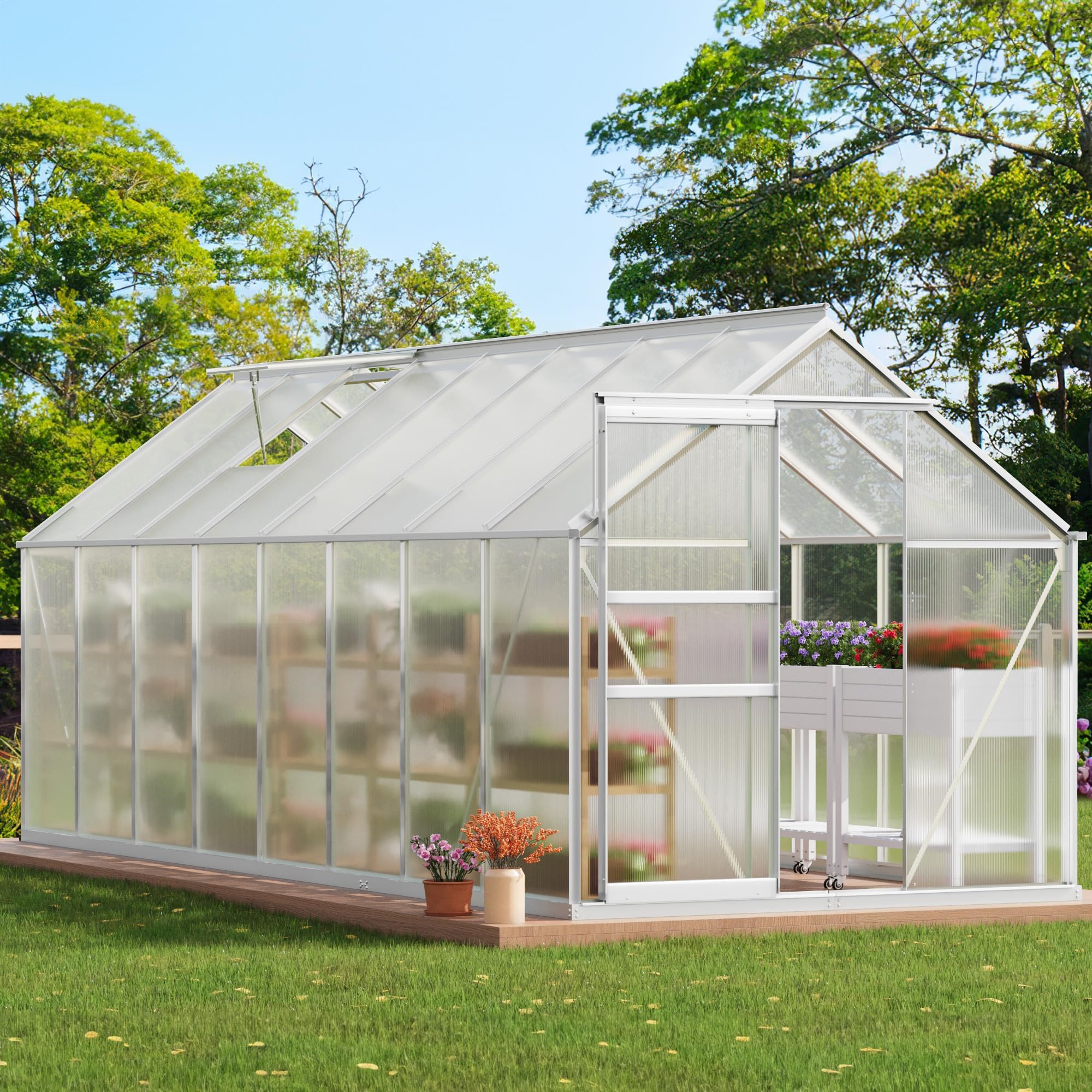 YITAHOME 16x6FT Polycarbonate Greenhouse