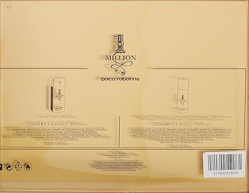 Miniatura 3 de Paco Rabanne Set de regalo de 1 millón de 2 piezas para hombres