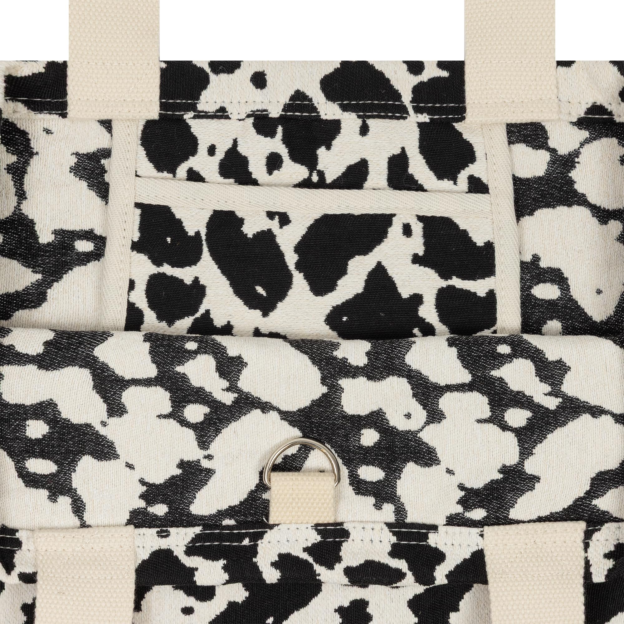 New Era Cow Jacquard Tote Bag 270 - Light Beige, talla única
