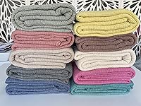 Vista 9 de Manta de muselina 100% algodón, colcha de 4 capas, funda de cama suave de muselina de algodón turco, colcha reversible, beige