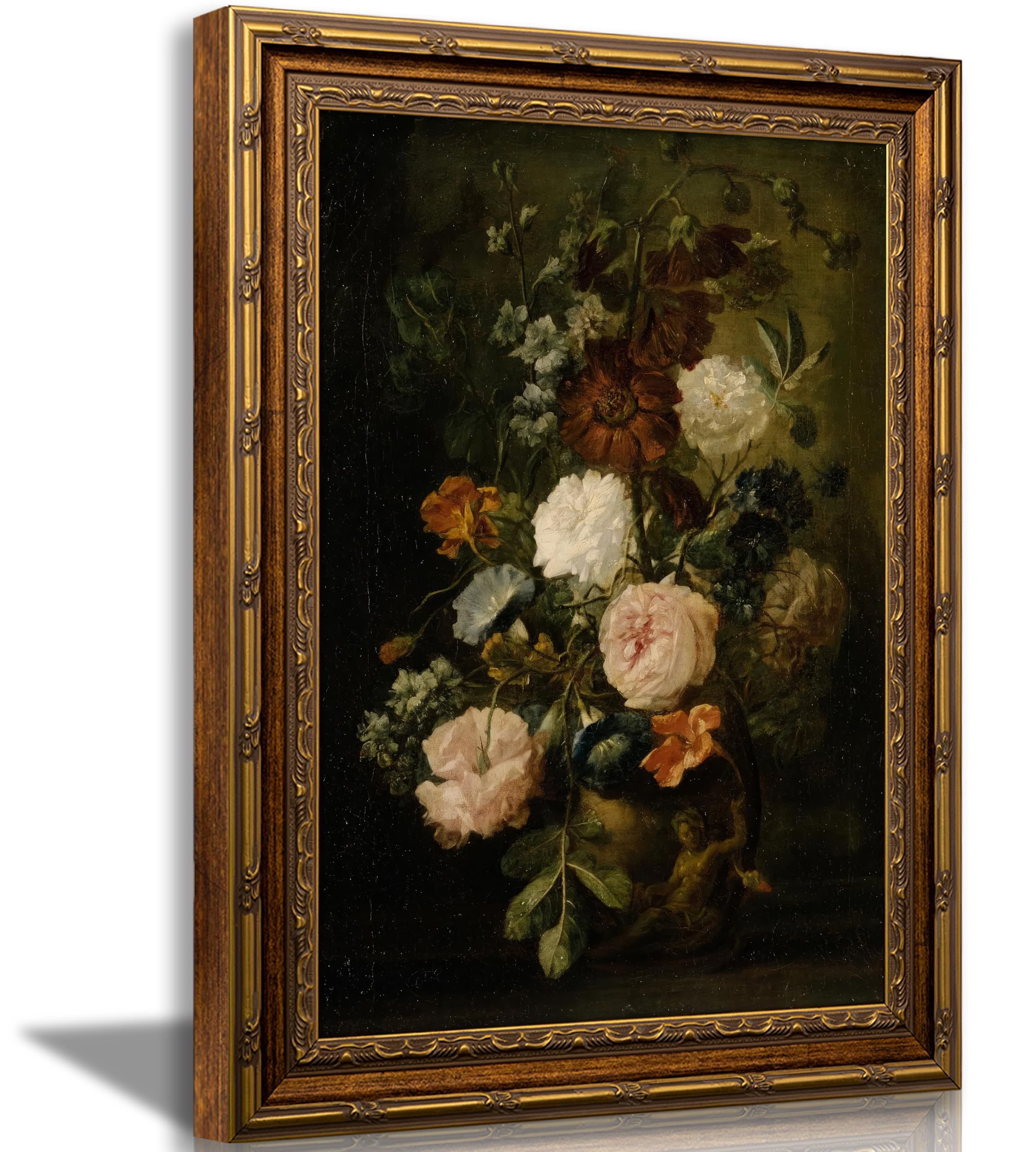Vintage Gold Floral Wall Art - Lavender Prints -16 Vintage Gold Floral Wall Art - Lavender Prints -16