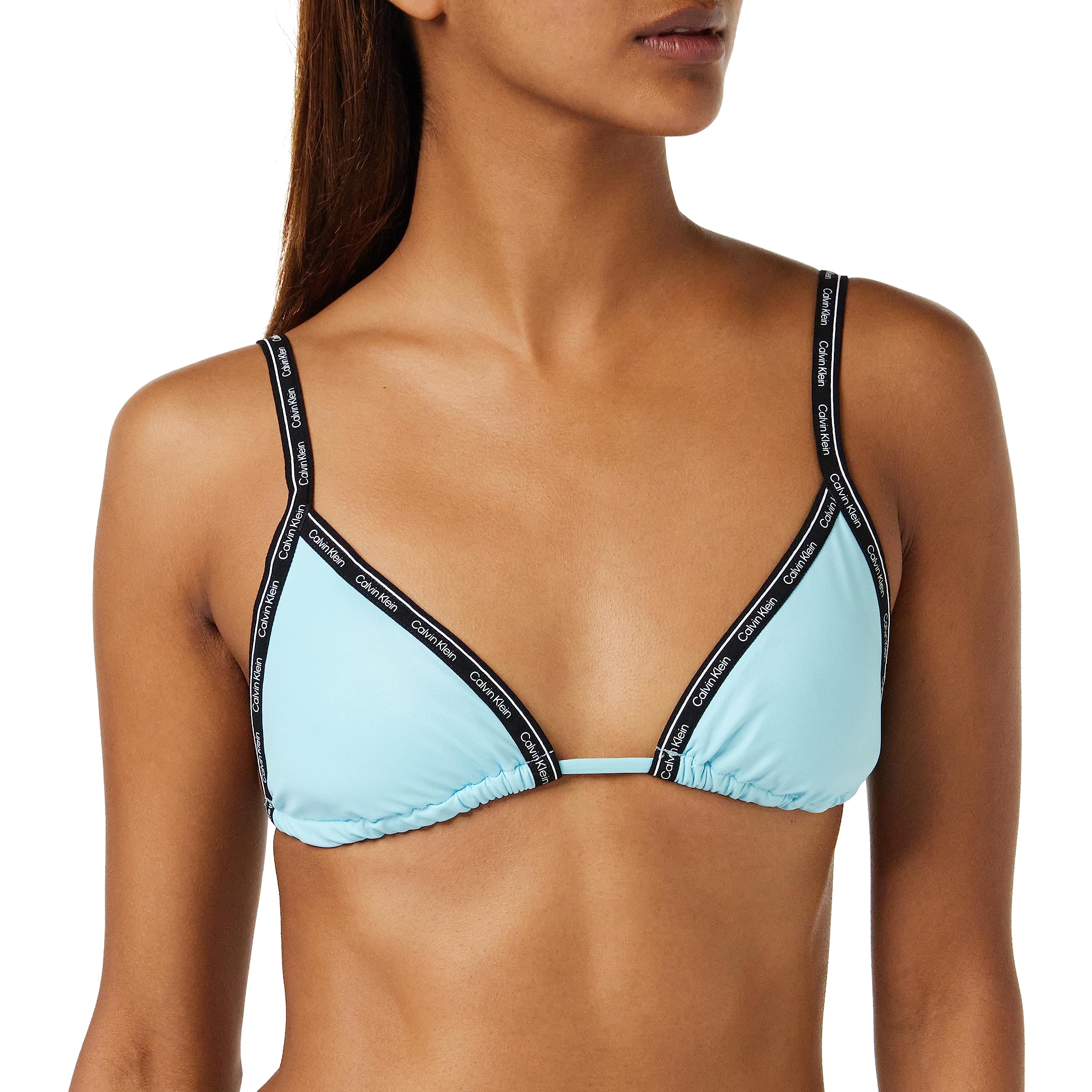 Calvin Klein Mujer Parte Superior de Bikini de Triángulo con Relleno