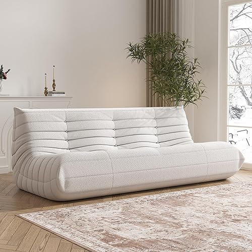 Miniatura 39 de Puf, silla de chimenea, sofá grande para adultos, puf para adolescentes, con espuma cómoda de alta densidad, con espuma viscoelástica, puf para sala