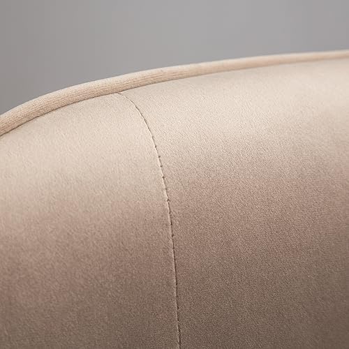 Miniatura 28 de Roundhill Furniture - Silla decorativa doarnin contemporánea de terciopelo sedoso con respaldo de botones, Tela, Amarillo