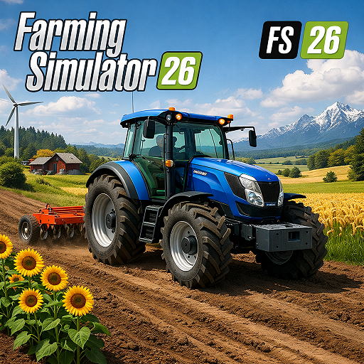 Real Tractor Farming Simulator 2026 FS 26 – Big Tractor Harvester Game, Village Farm Life Sim, Tractor Trolley Transport, Crop Harvesting, Offroad Driving 3D, Real Farmer Adventure Game