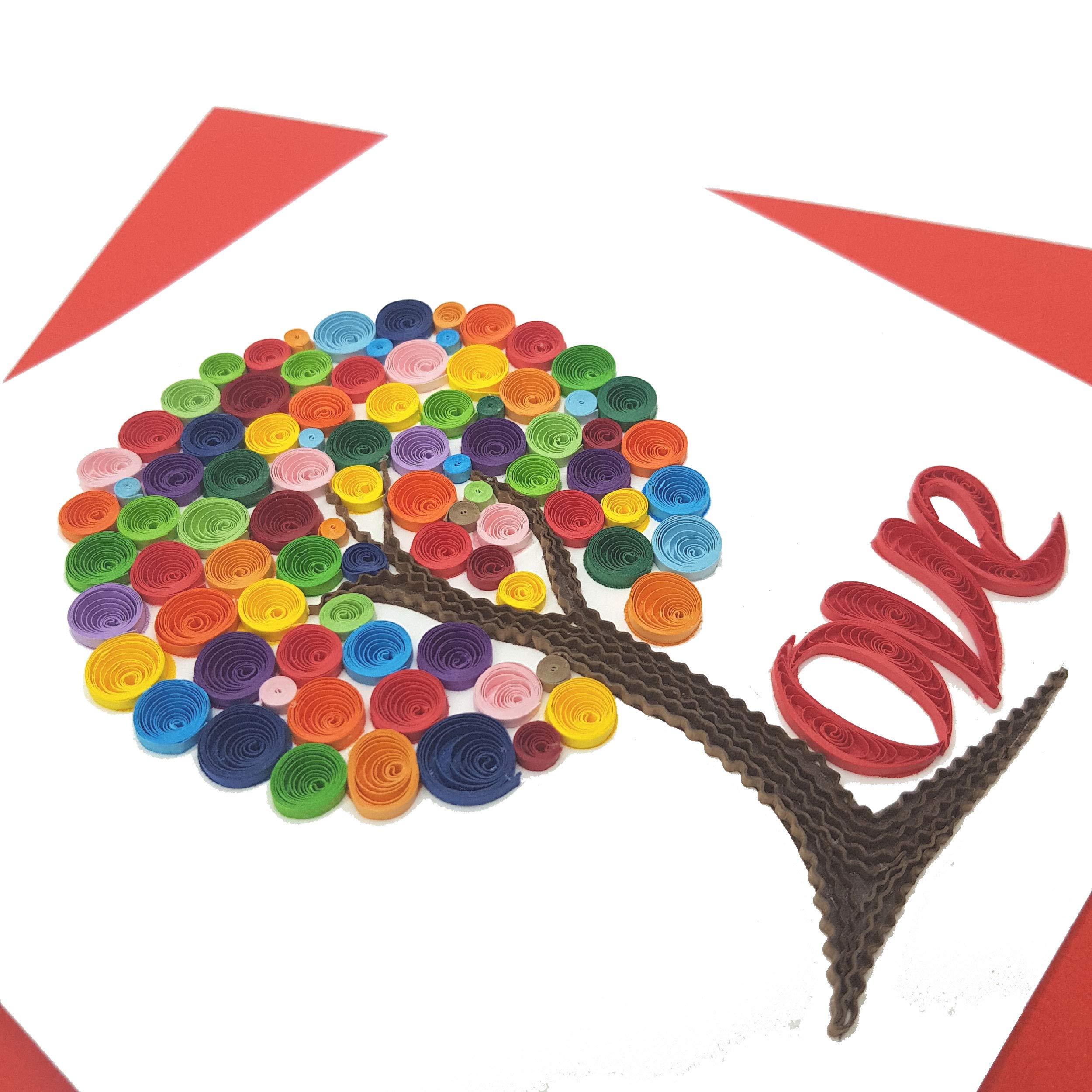 Tarjeta de felicitación de feliz día de San Valentín, tarjeta de felicitación de aniversario de amor, tarjeta 3D hecha a mano para amor, mamá, novio, marido, mamá en aniversario, boda