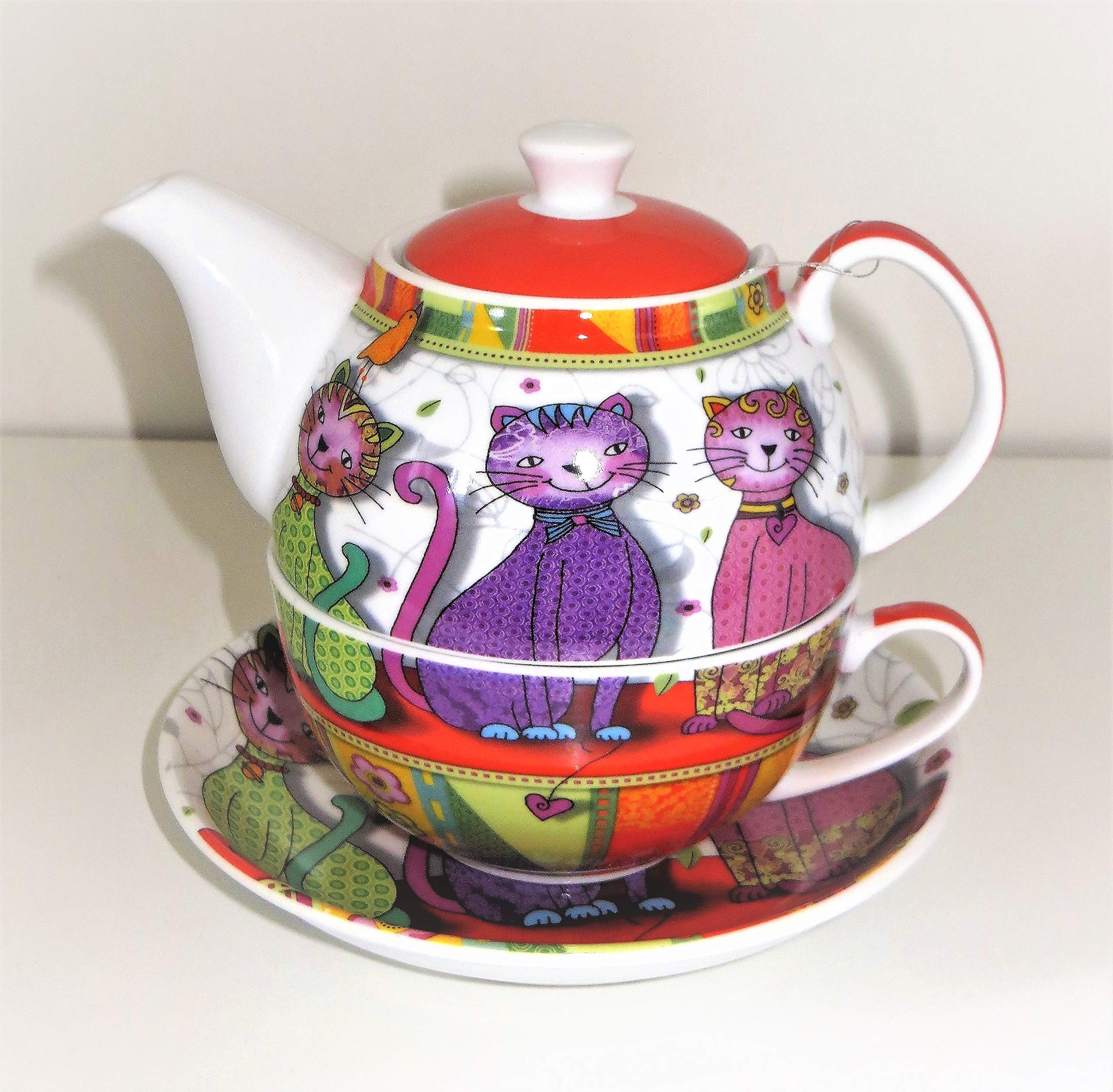 Cha Cult Tea for One Set Evi - Tea Set - Teekanne - Porzellan - Mehrfarbig - 0,3 Liter