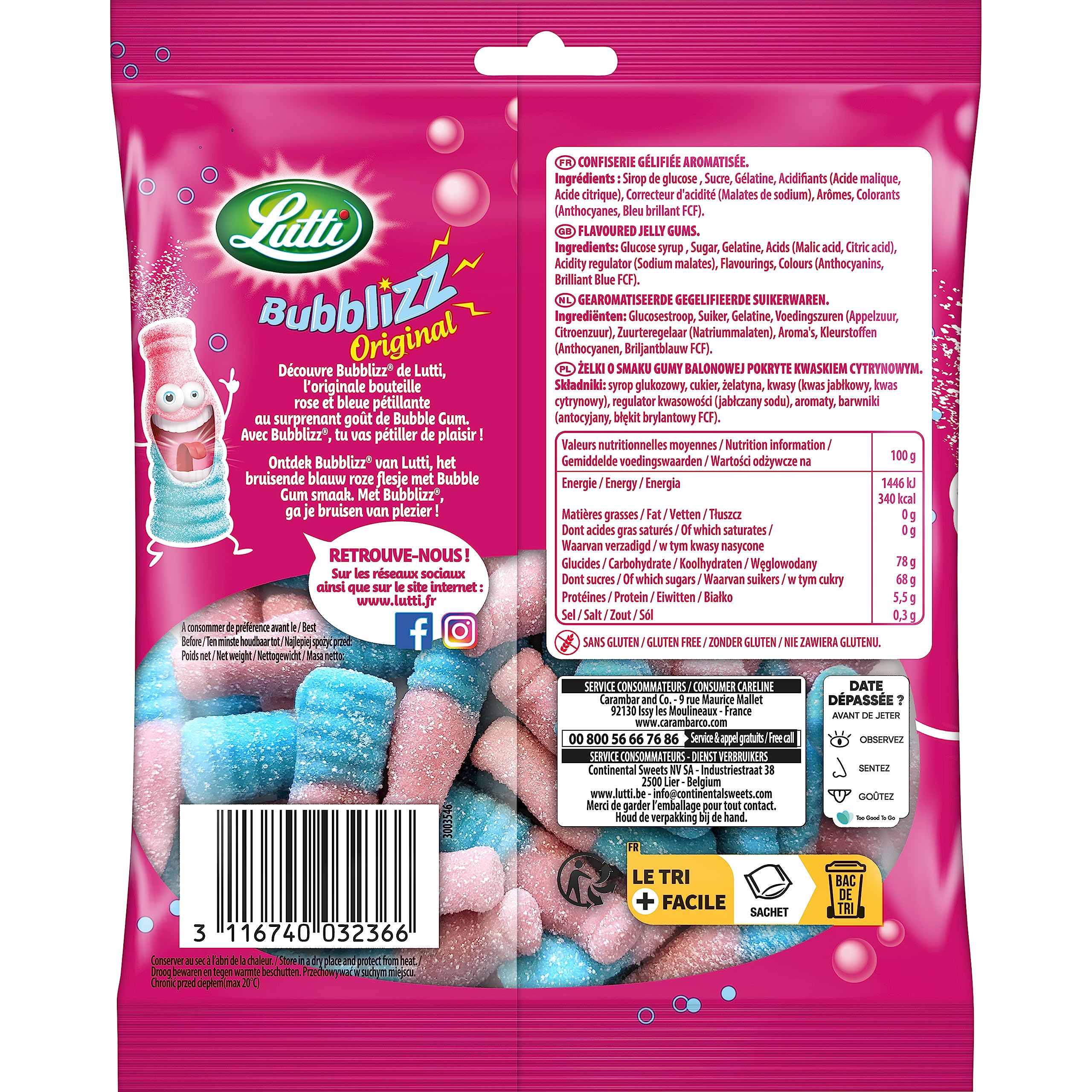 Lutti Bubblizz original 100 G