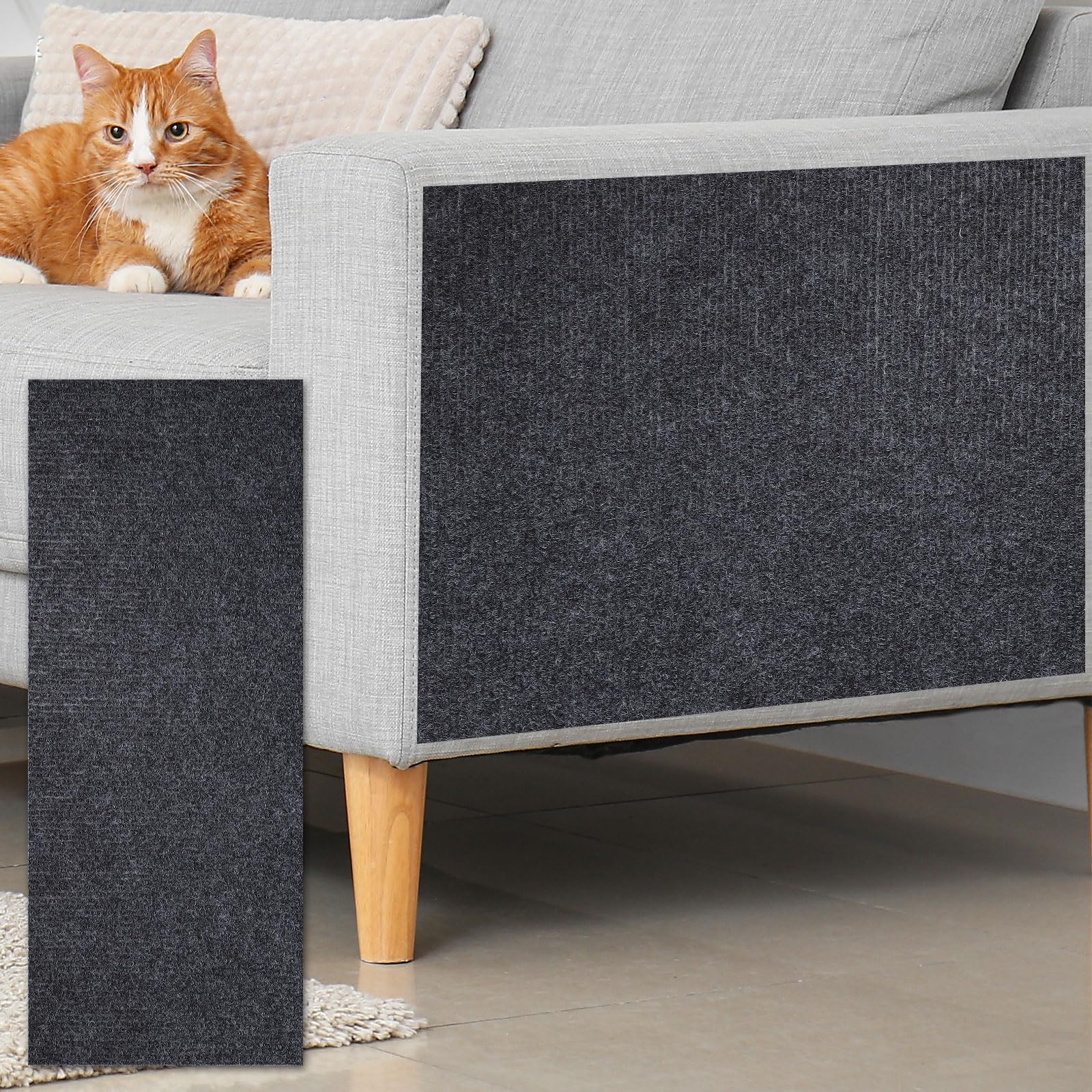 Tapis griffoir autocollant pour chat à haute adhérence, protection canapé et mur durable