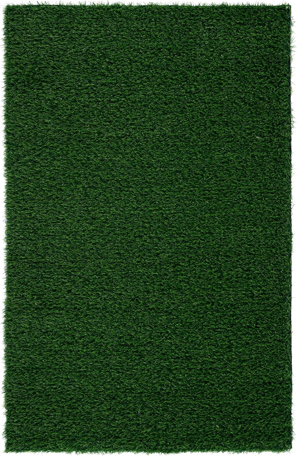 SAFAVIEH Vista Collection Artificial Grass Area Rug – 3' x 5', Green & Light Green, Handmade Faux Turf, Ideal for Patio, Balcony, Deck, Play Area, Backyard, or Indoor Space (VST602A)