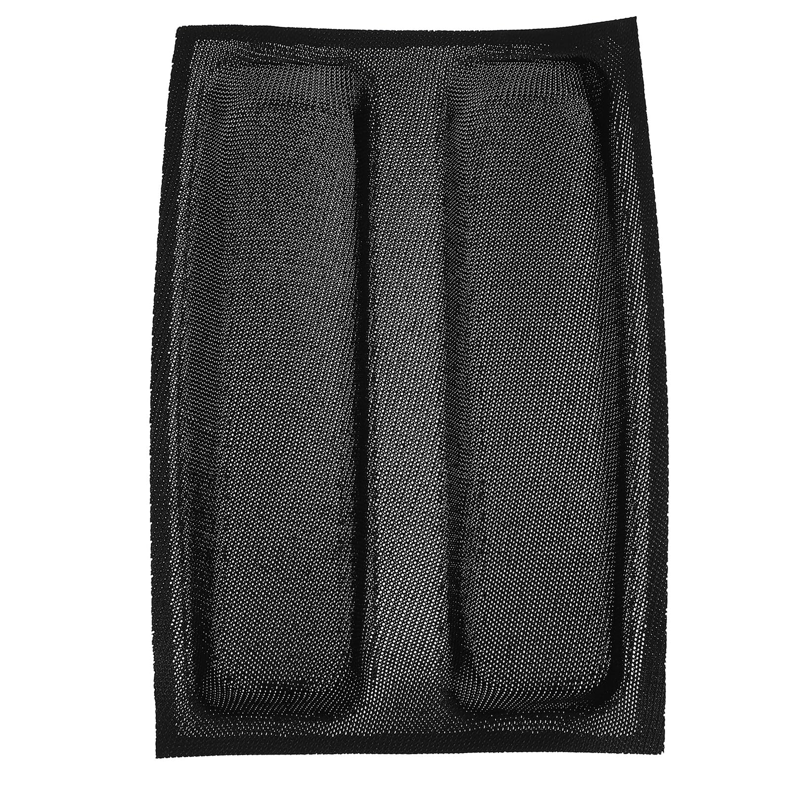 Molde de Pan de 2 Ondas de Silicona Negro Antiadherente