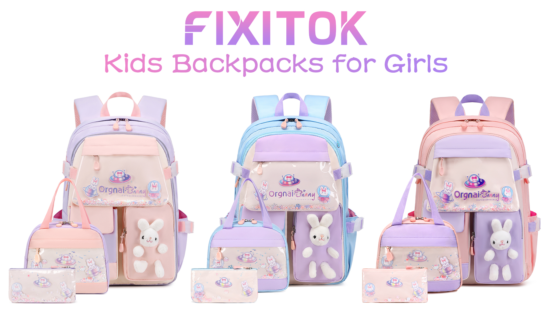 Aazon.co | BLUEFAIRY Kids Backpack For Girls School Bookbags For - View #4
