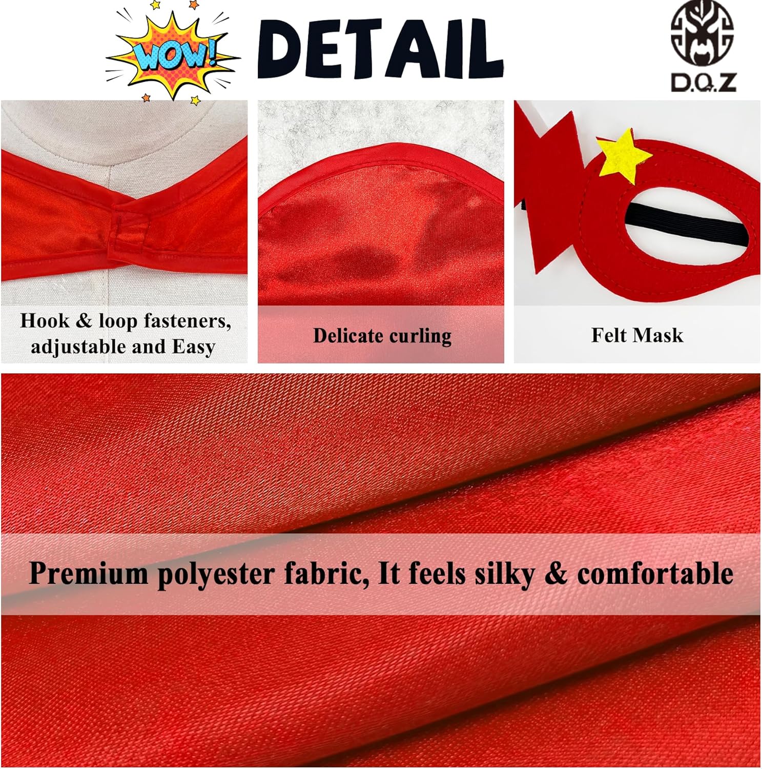 D.Q.Z スーパーヒーローケープ 子供用 20セット おもちゃ 3~10歳 男の子 女の子 スーパーヒーロー パーティー 記念品