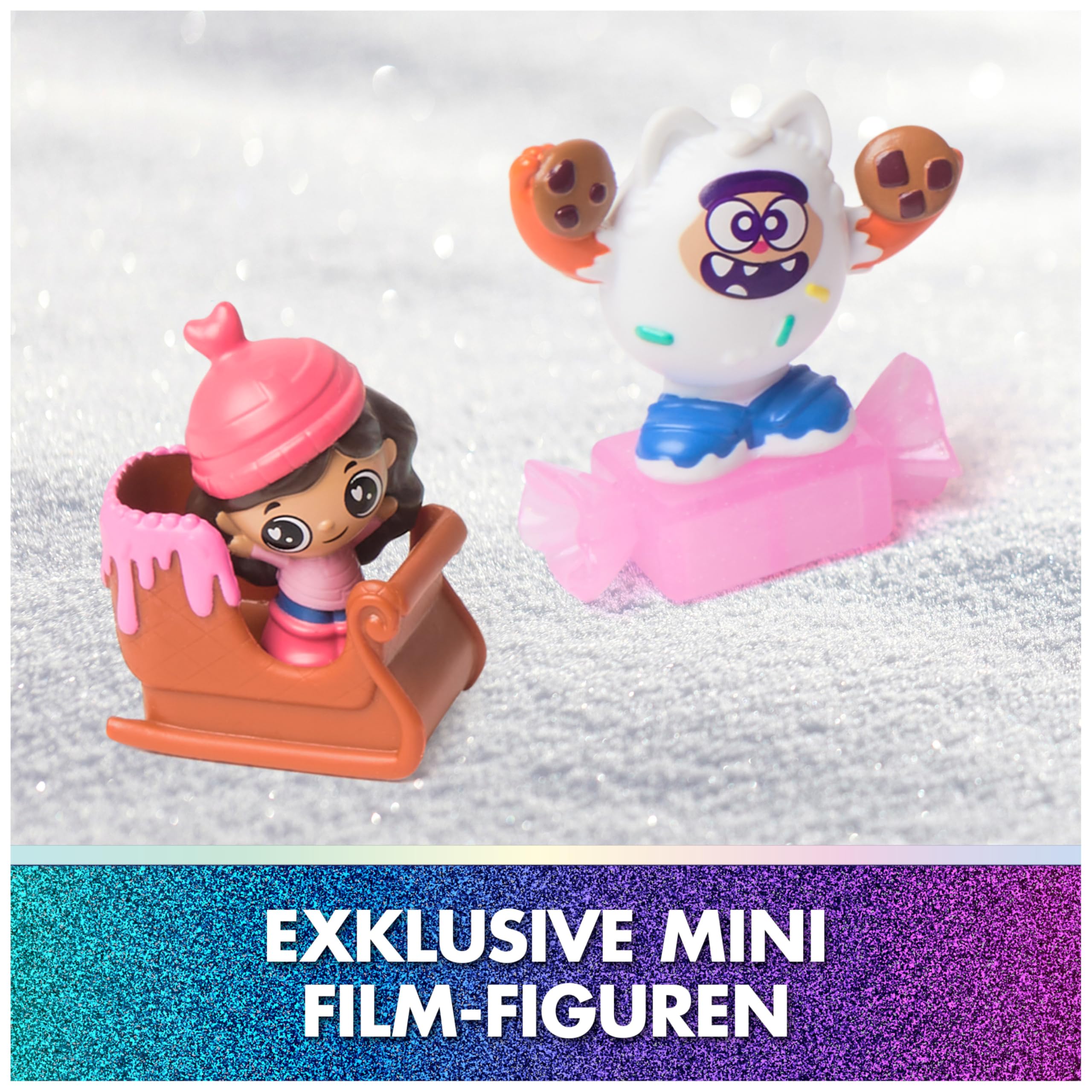 DREAMWORKS GABBY'S DOLLHOUSE: DER FILM - Adventskalender 2025 Süße Winterüberraschung, 24 Überraschungsspielzeuge mit Gabby-Figur, Katzenfreunden & Zubehör, für Kinder ab 3 Jahren