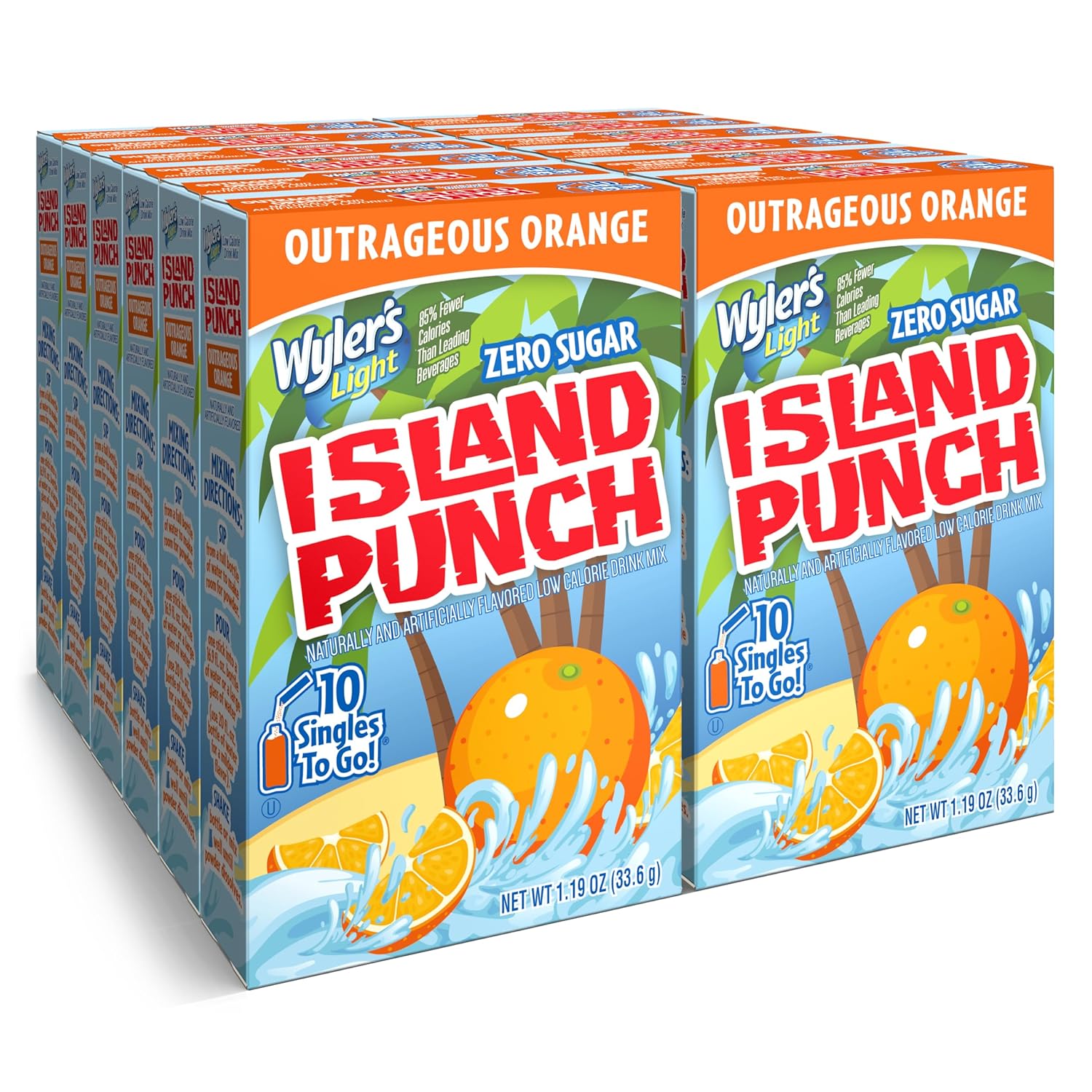 Wyler's Light Island Punch, Green Tropical Dream, 10 CT (Pack - 12)