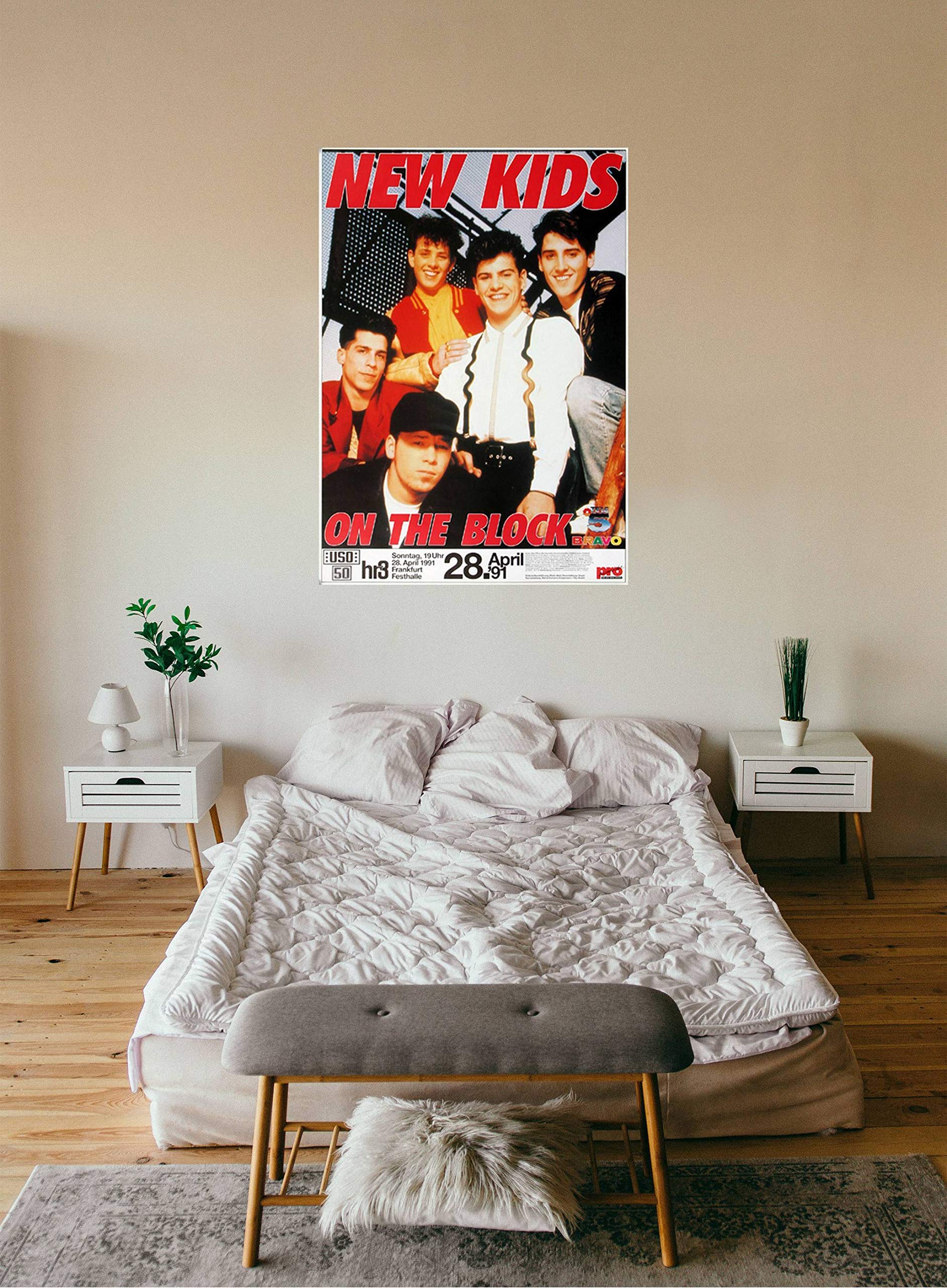 New Kids of The Block - Step by Step, Tour 1991 » Konzertplakat/Premium Poster | Live Konzert Veranstaltung | DIN A1 «