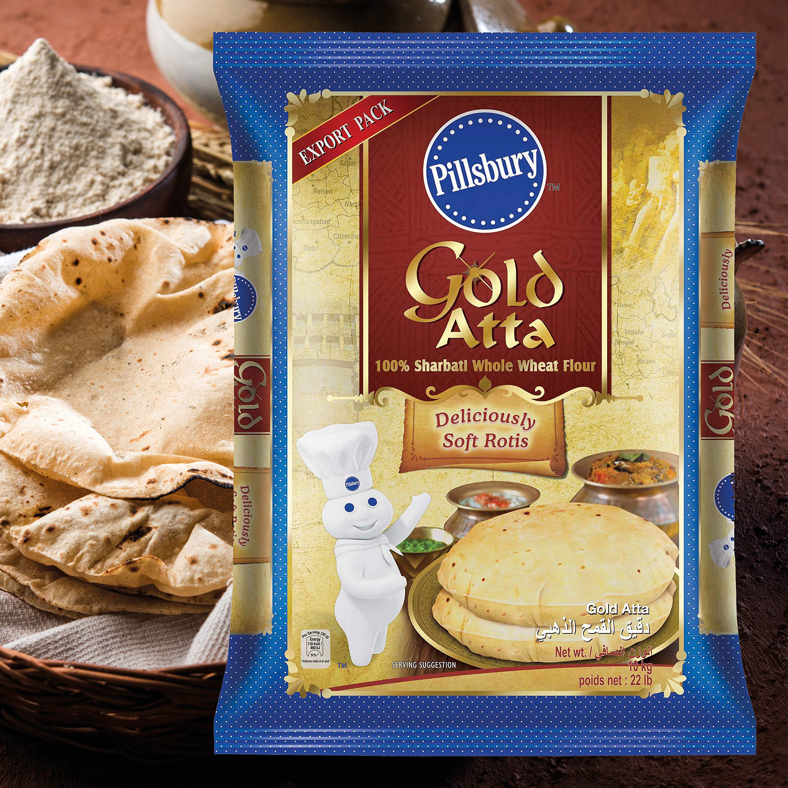 Pillsbury Whole Wheat Flour (Chakki Atta), 10 kg Buy Online in Sri