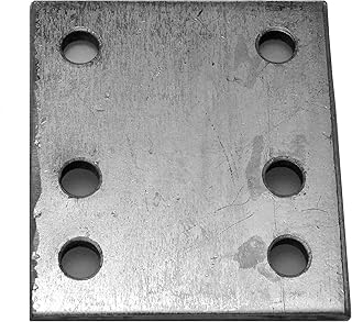232 4 inch 6 Hole Drop Plate Zinc Plated