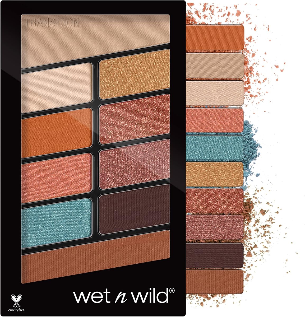 Paleta de maquillaje de sombras de ojos Color Icon de Wet n Wild, 10 unidades, no es un melocotón básico