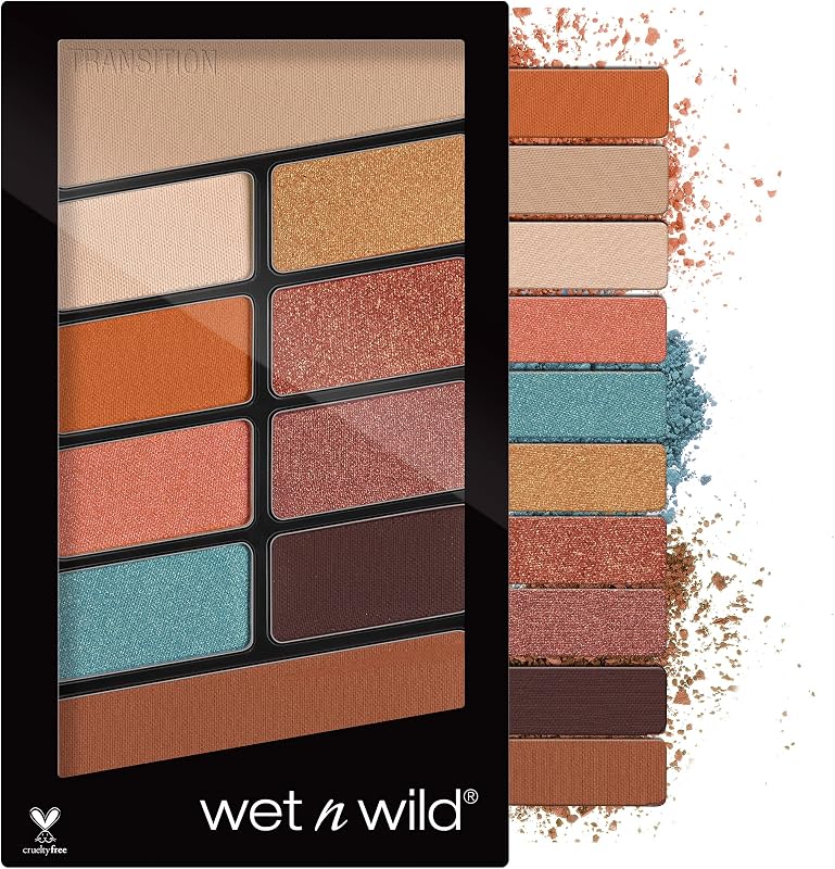 Paleta de maquillaje de sombras de ojos Color Icon de Wet n Wild, 10 unidades, no es un melocotón básico