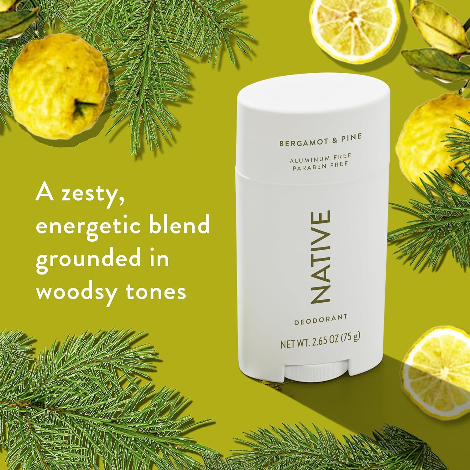 Native Deodorant Contains Naturally Derived Ingredients, 72 Hour Odor Control | Seasonal Scents for Women and Men, Aluminum Free with Baking Soda, Coconut Oil & Shea Butter | Bergamot & Pine - Image 3