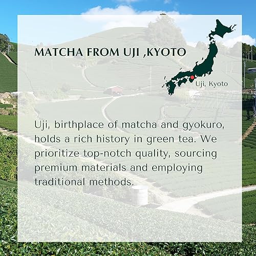 Miniatura 4 de Matcha Super Ceremonial de Uji, Kioto - 100% auténtico japonés orgánico - Primera cosecha - Tierra de piedra (1.06 oz (1.06 oz.)