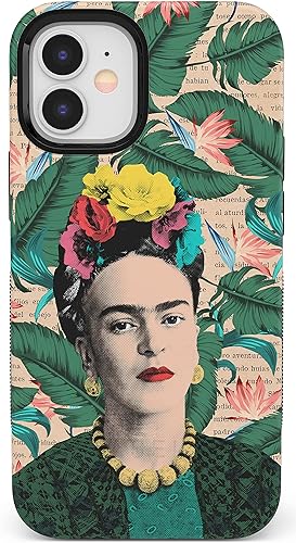 Casely Funda para iPhone 12 Mini  Compatible con MagSafe  Encuentra tu musa  Funda floral Frida Kahlo con retrato disponible en Yaxa El Salvador
