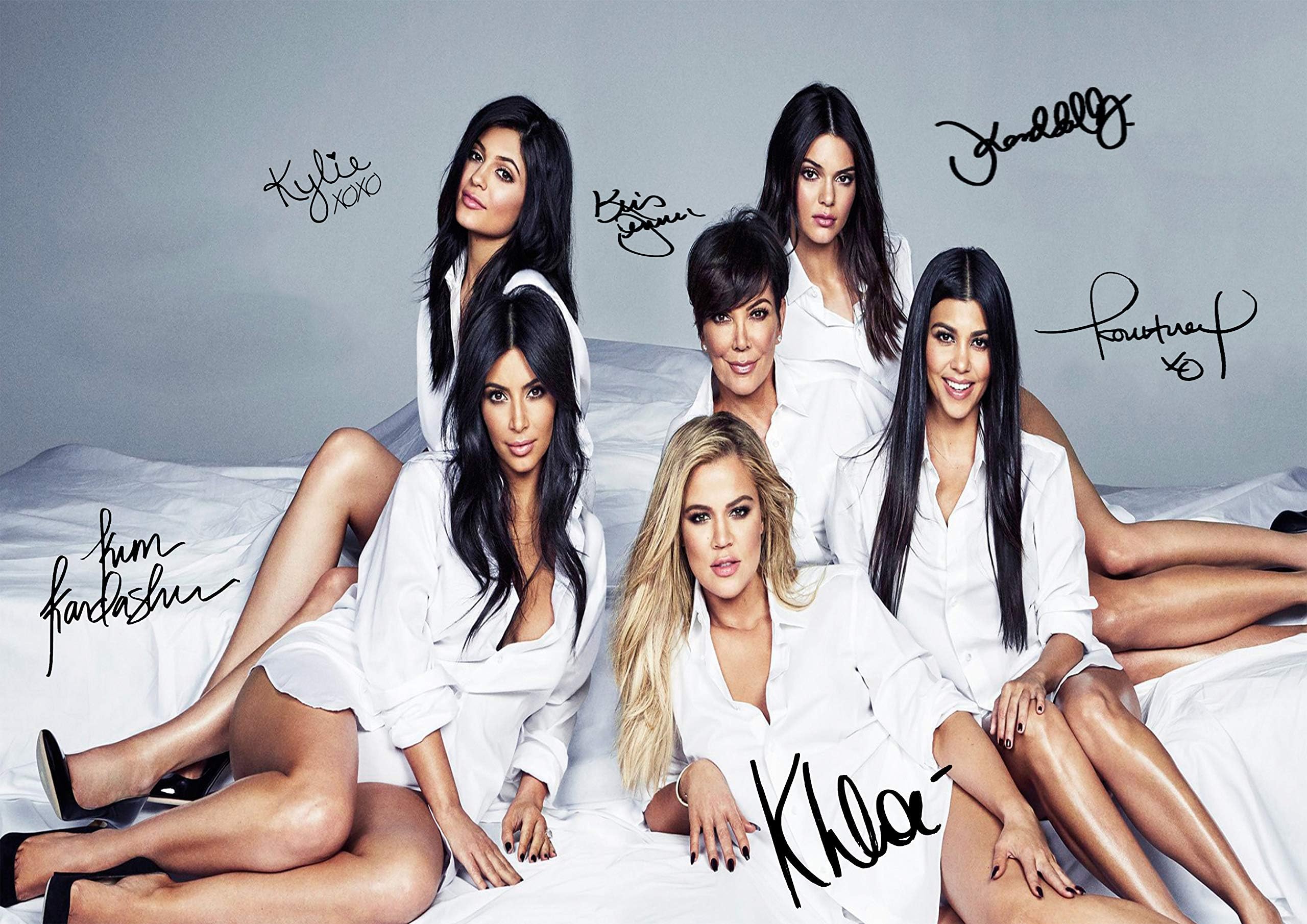 The Kardashians Autographs Signed Print Poster A4