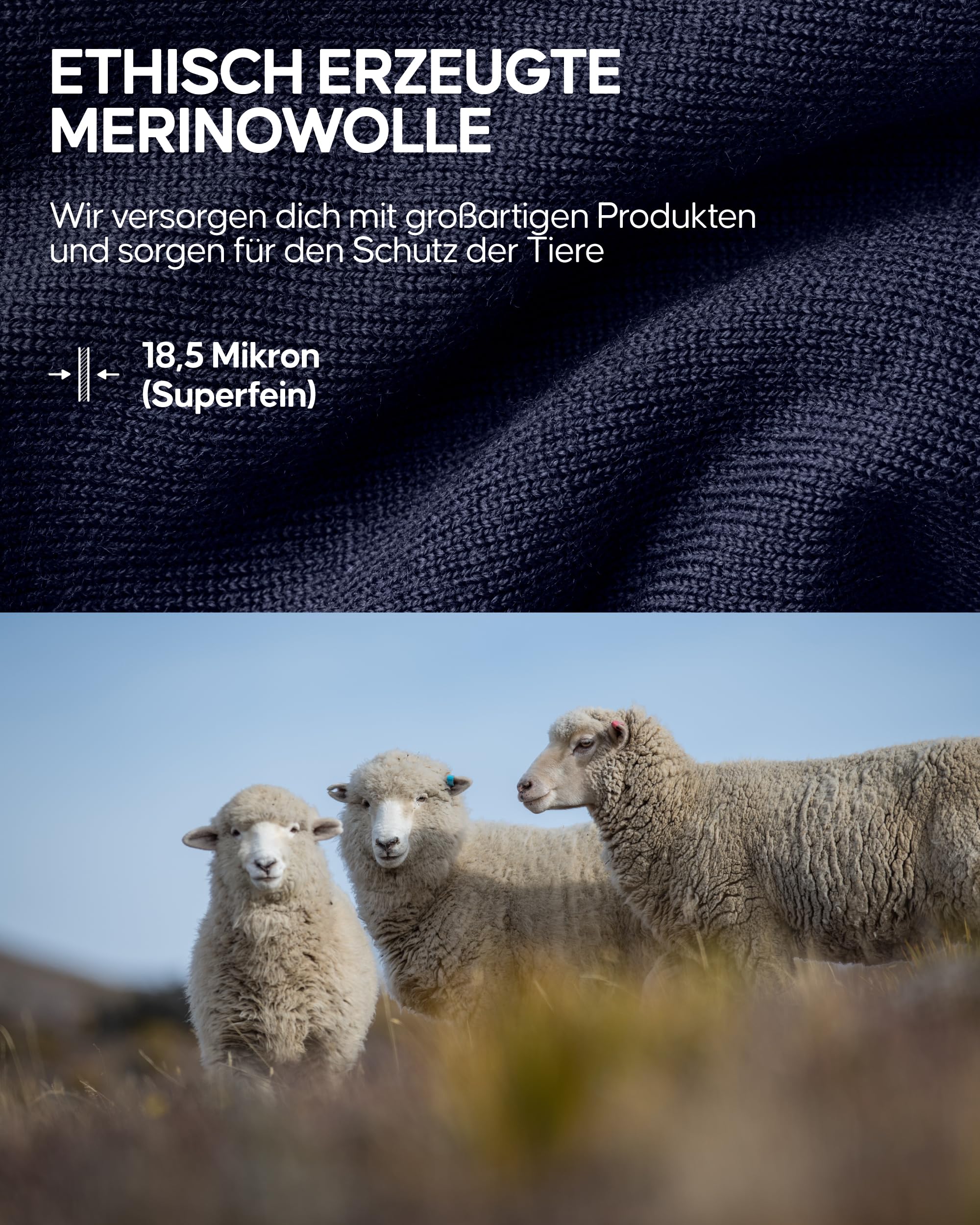 DANISH ENDURANCE Merino Laufmütze Herren & Damen, Atmungsaktiv & Warm | Merino Laufmütze, Atmungsaktiv, Warm & Geruchshemmend, für Sport, Radfahren & Wintertage, Unisex
