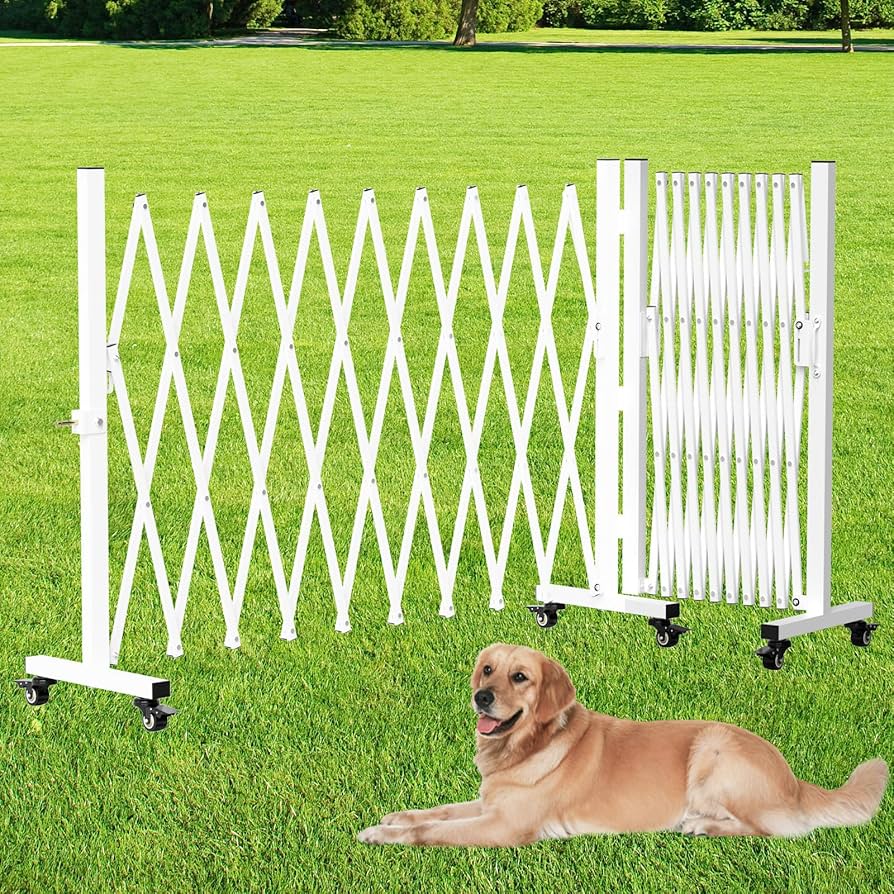 新品FENCE OF DEFENSE『REUNITED&STARTING… Retractable Outdoor Dog Gate, 207'' Wide Driveway Gate