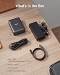 Anker Station d'accueil pour ordinateurs portables, 13-in-1 USB-C Station d'accueil, triple affichage avec 2 x 4K HDMI et 1 x DP, 85W Charge pour ordinateur portable, 10 Gbps USB-C et 5 Gbps USB-A Données, Ethernet, Audio, SD