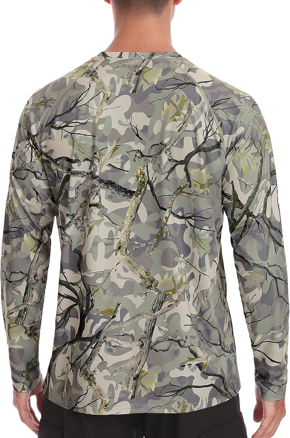 FISHEAL Men's Camo Hunting Shirts - Long Sleeve Performance Camouflage Fishing Shirt Lightweight Quick Dry UPF 50+ - Image 2
