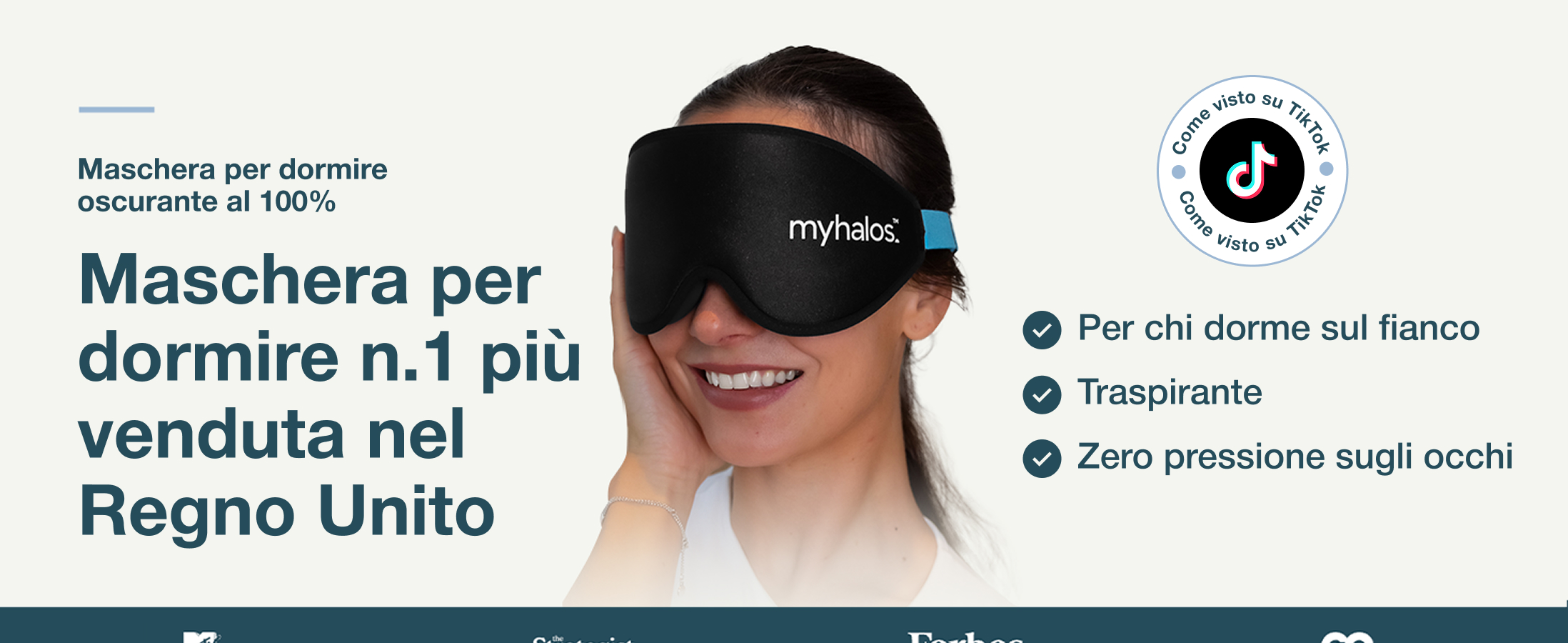 MyHalos® Mascherina per Dormire Maschera per Sogni Lucidi e